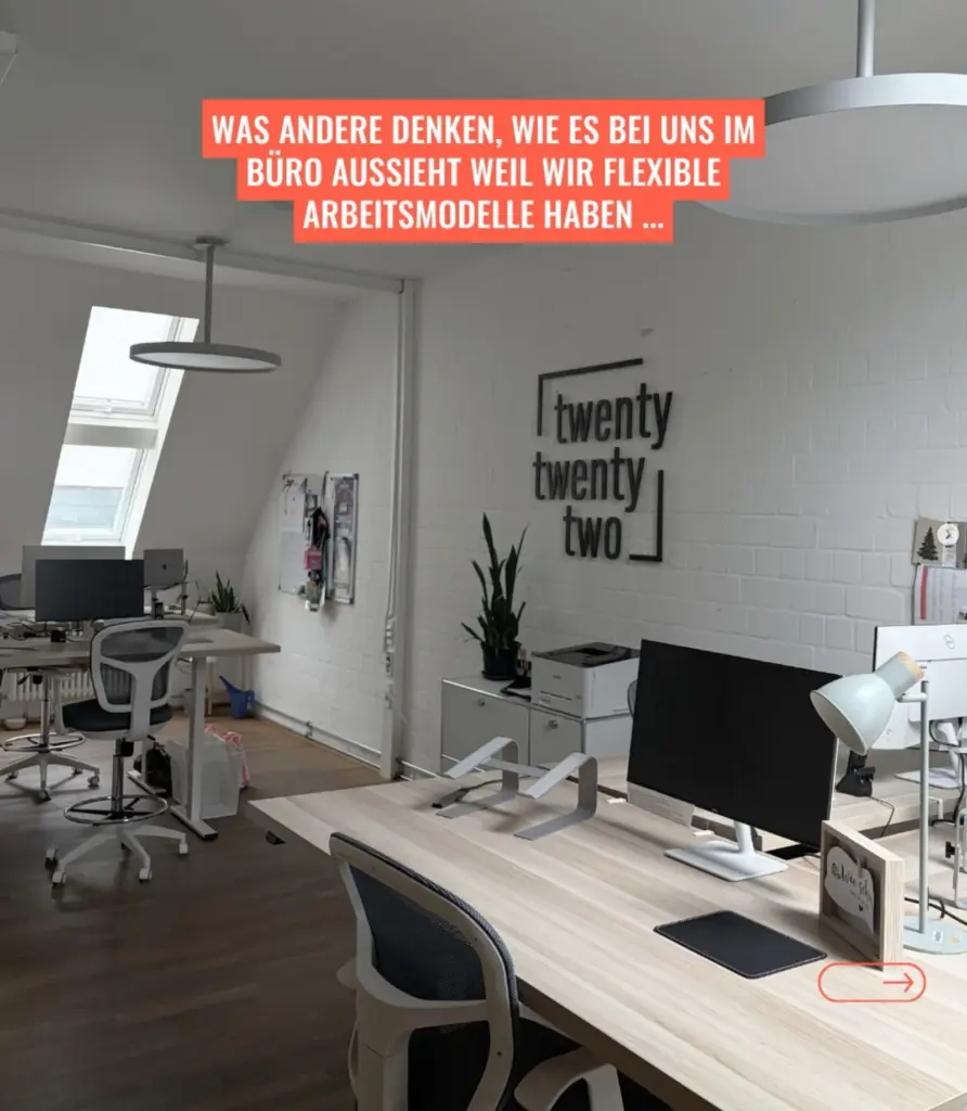 The new office of twentytwentytwo, the event agency from Bremen